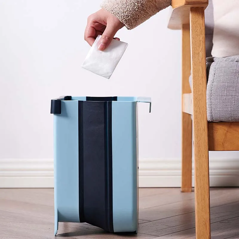 Складные мусорные баки подвесная настенная мусорная корзина для шкафа двери
