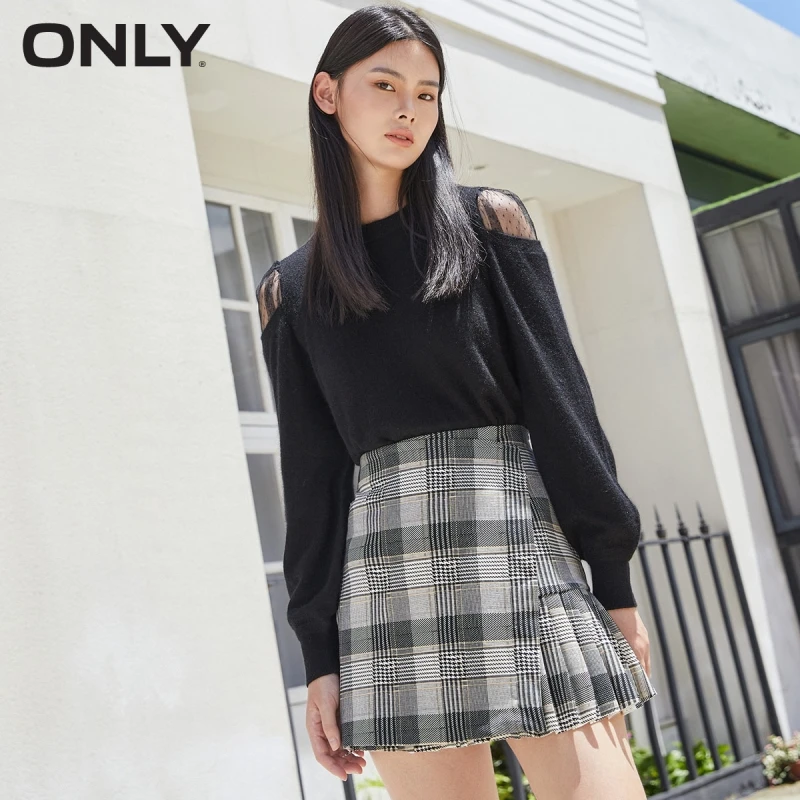 

Женский свитер без бретелек, с круглым вырезом