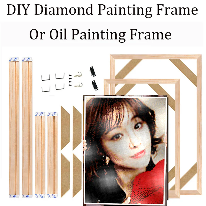 

2021DIY Wood Diamond Mosaic Sale Frame DIY Diamond EmbroIdery Frame DIY Diamond Painting Frame Christmas gift decoration home