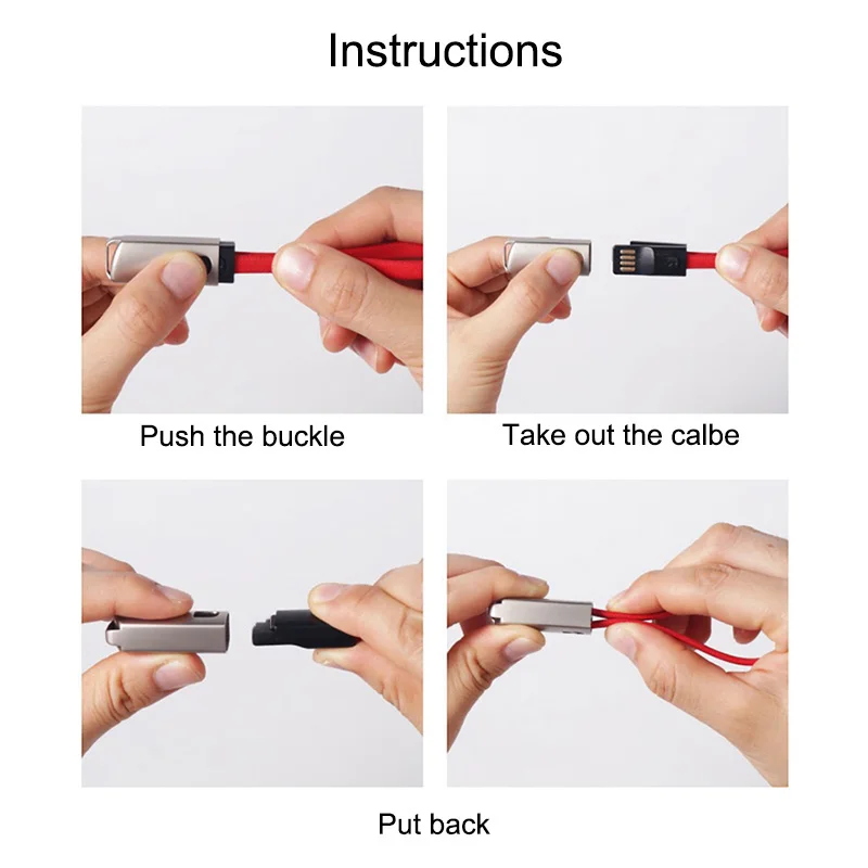 Кабель-брелок USB Type-C Micro для Samsung Huawei Android зарядки и синхронизации данных |