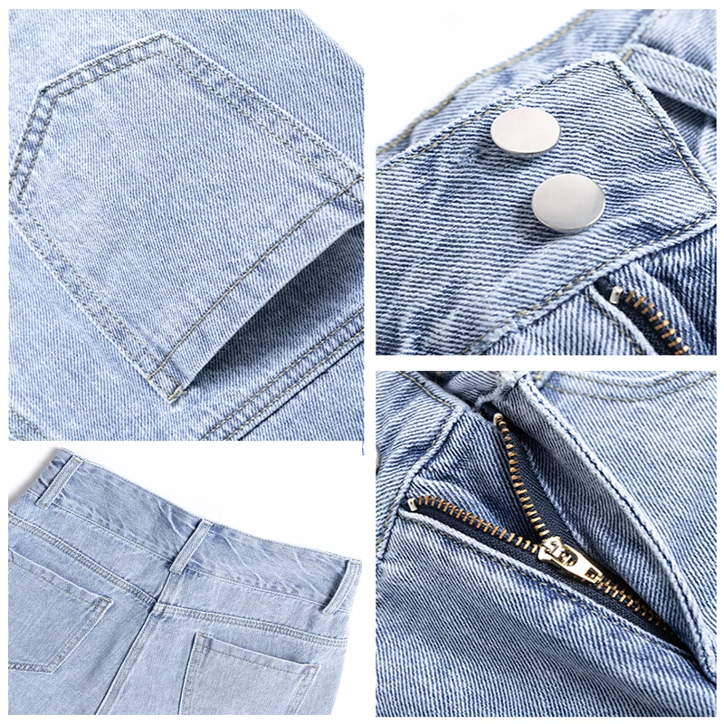 

Women's Clothing Jeans Casual A-Line Shorts Summer Loose Wide Leg Pants Thin Split Fork High Waist Hot Pants Traf CALLITON