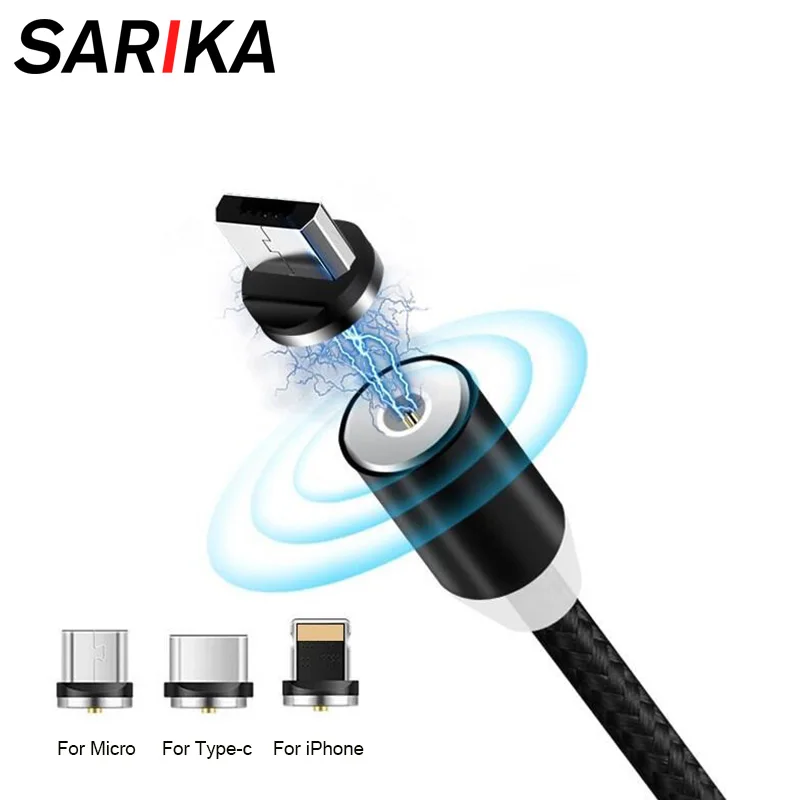 Sarika S03 1 м 2 магнитное зарядное устройство USB кабель для iPhone Быстрая зарядка магнит