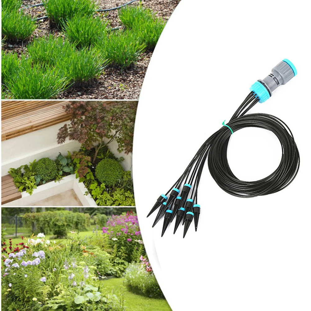 Garden Irrigation System 10 Head Permeating Automatic Watering Device Adjustable Greenhouse Plant for Flowerpot | Дом и сад