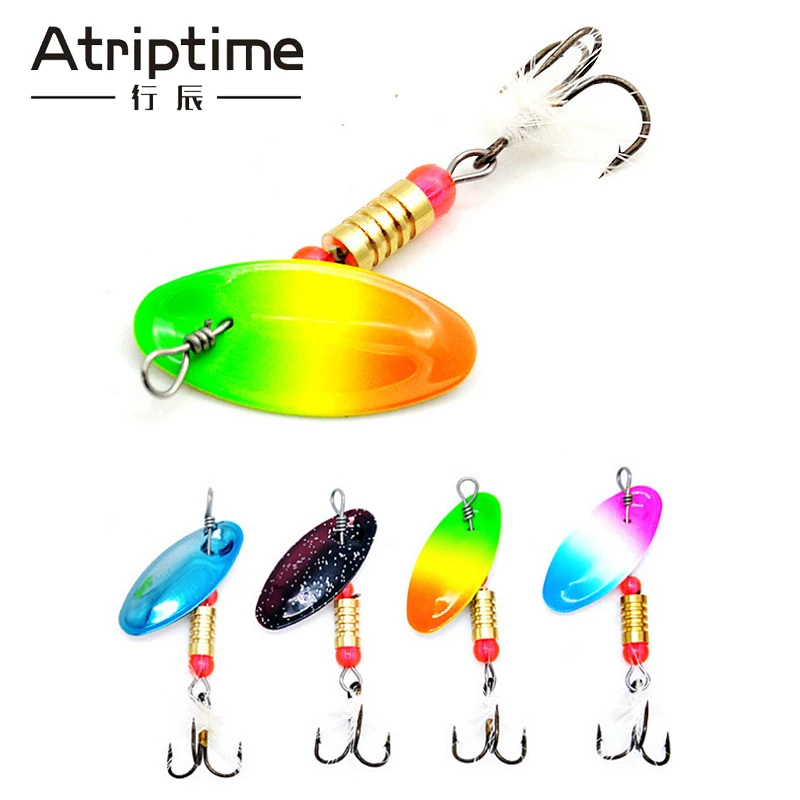 

4pcs/lot Peche Spinner Fishing Lures Wobblers CrankBaits Jig Shone Metal Sequin Trout Spoon With Hooks for Carp Fishing Pesca