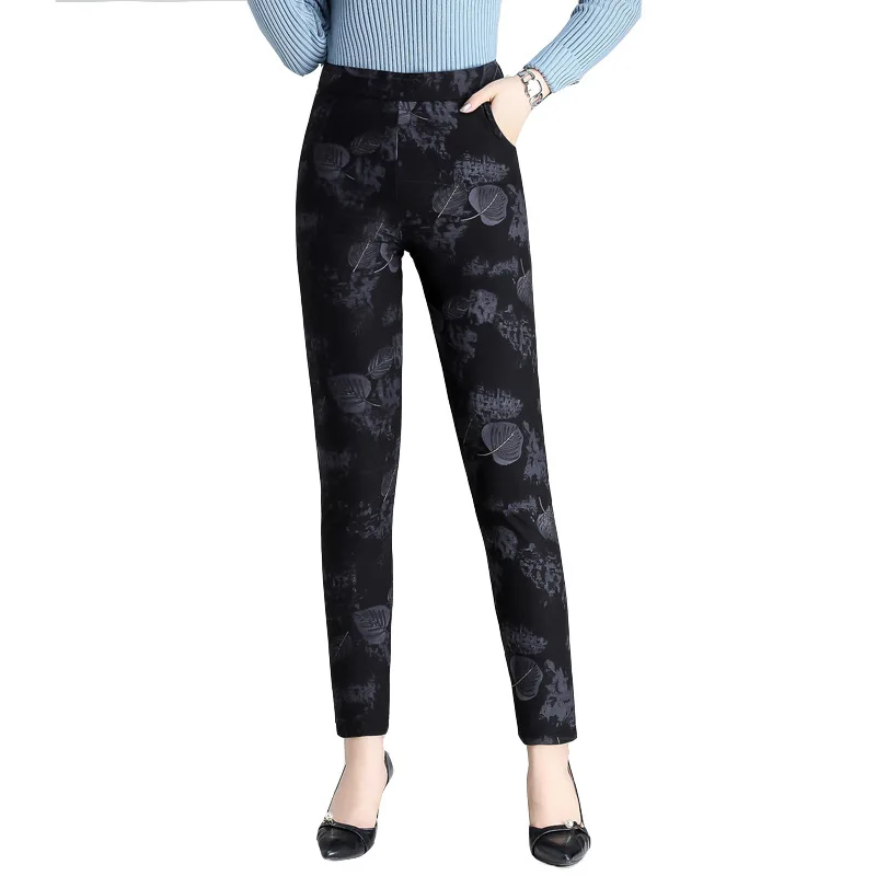 

High Rise Leggings Winter Cashmere Women Fashion Punk Rave Leggins
