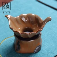 creative handmade japanese tea leak leaf filter tea filter tea filter ceramic kung fu tea set accessories