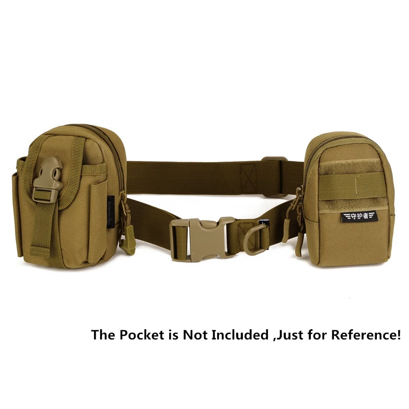 XC USHIO Men Adjustable Tactical Belt Buckle Bag Waistband Military Survival Rescue Sport for Attach Pockets Pouch | Спорт и