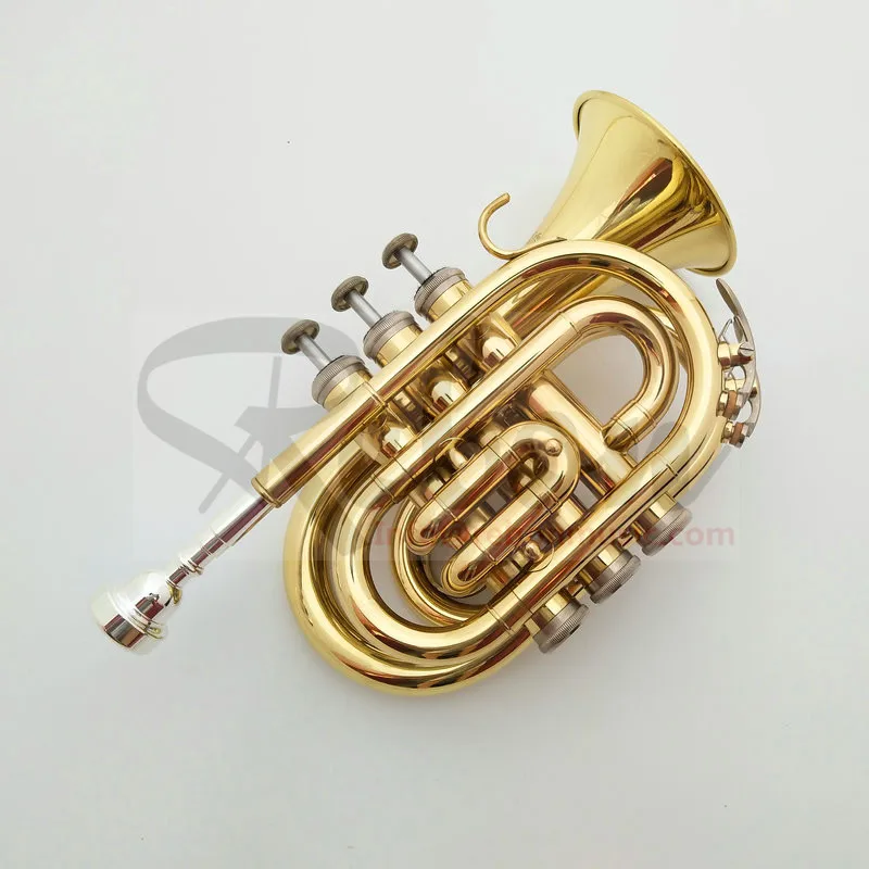 Вэйфан Rebon Bb ключ желтый латунный Мини труба|Труба| |