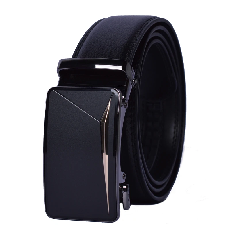 Мужской ремень черный натуральная кожа ремни для мужчин высокое качество