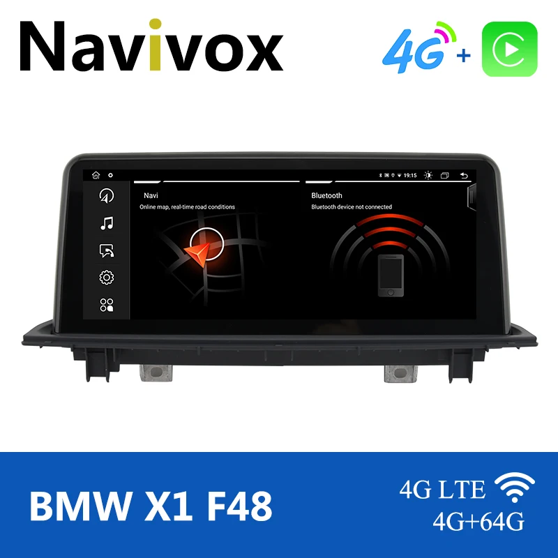 

Navivox Car Auto GPS Navigation For BMW X1 F48 2016/2017/2018 NBT/EVO System Carplay Steering Wheel Control Bluetooth Wifi IPS