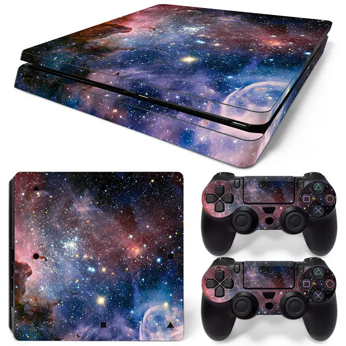Небесный дизайн для PS4 тонкая консоль и контроллеры наклейки для ps4 тонкая кожа Наклейка для ps4 тонкая виниловая наклейка - Цвет: 5961