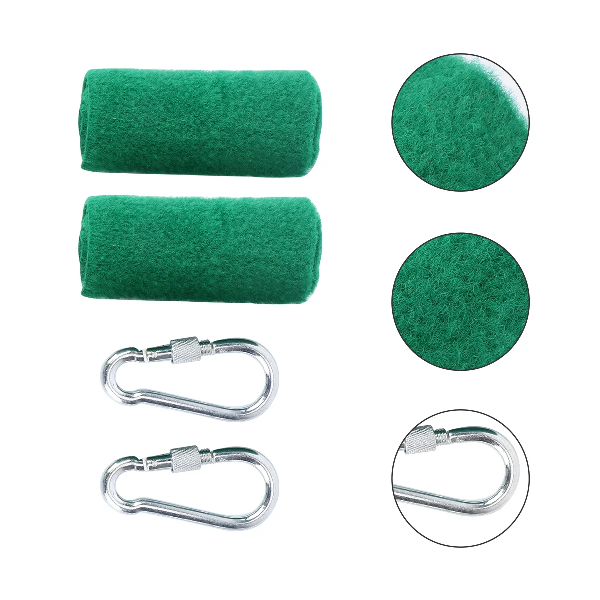 

Tree Swing Strap Hanging Kit Includes Straps Carabiners Ring and Carrying Bag