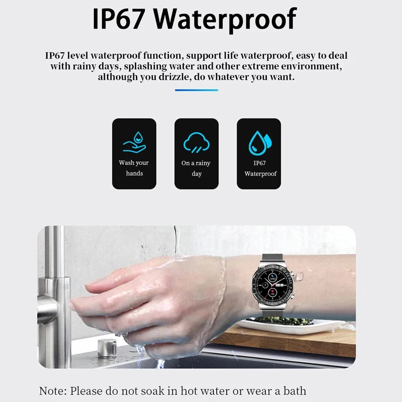 

LIGE Bluetooth Call Men Smart Watch Full Touch Screen Waterproof Watches Women Heart Rate Monitor Smartwatch Man For Android iOS