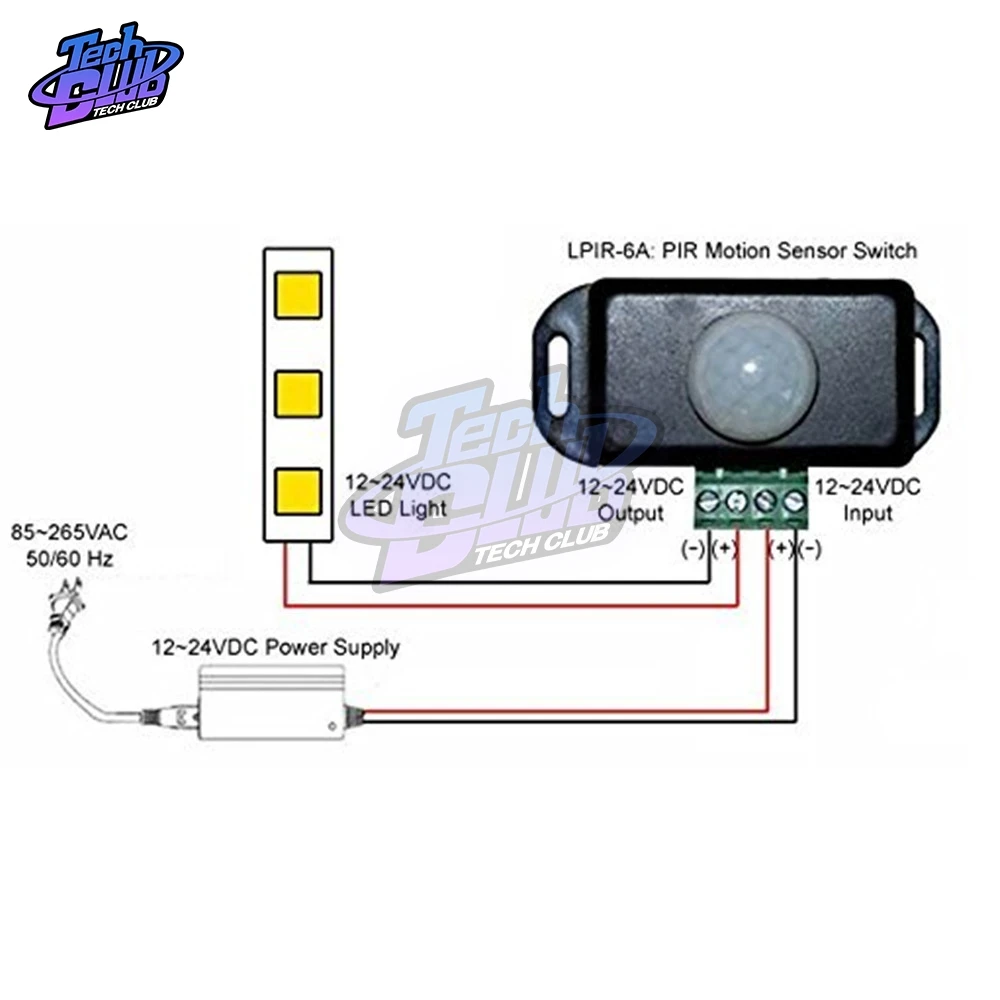 Автоматический ИК датчик движения инфракрасный светильник для обнаружения