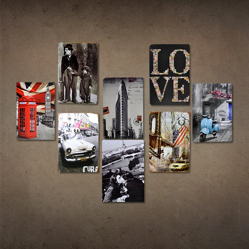 

Metal Sign Home Living Room Decoration Cafe Bathroom Decor Cakes Coffee Bar Accessories Vintage Metal Plate Restaurant Garden