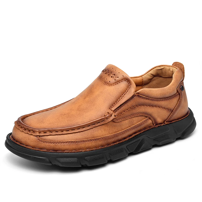 

Men 2022 Spring Luxury Shoes Genuine Leather Casual Stylish Men's Shoes Classic Moccasin Loafers Lightweight Outdoor Footwear