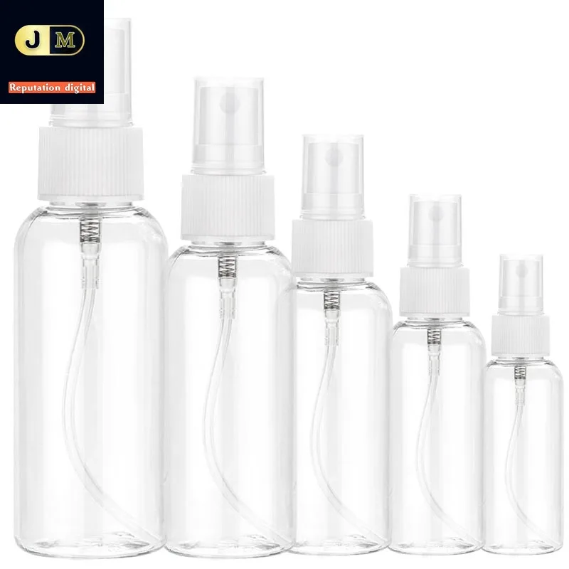 

JMDX 20pcs Refillable Empty Container 10ml 30ml 50ml 60ml 100ml Plastic Spray Bottles