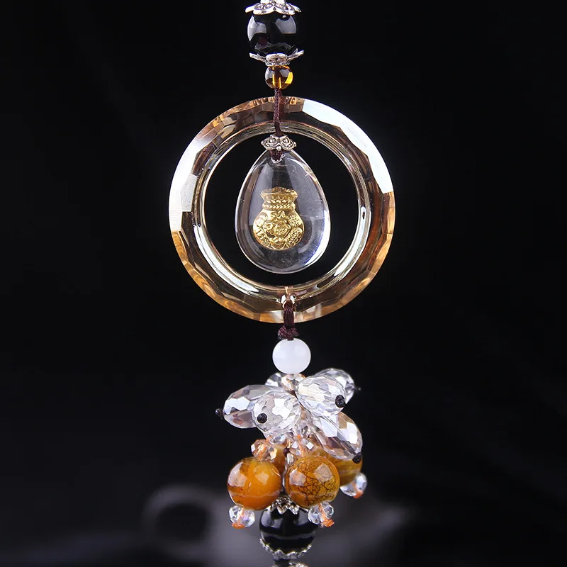 Серебристые Висячие Подвески для автомобиля прозрачные кристаллы украшение