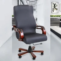 plus size stretch office chair cover seat cover for computer chair armchair cover office rotating chair cover housse de chaise