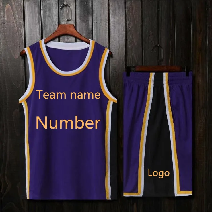 Новое сезонное баскетбольное Джерси для взрослых и детей с двойным карманом