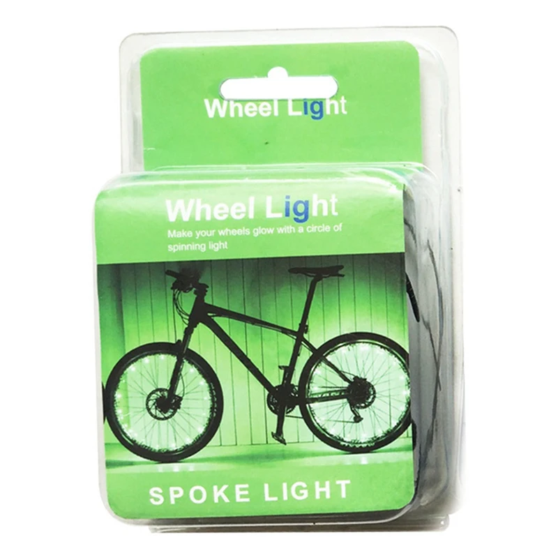 

20LED Bicycle Lights Wheel Rim Spoke Clip Tube Safety Warning Light Cycling Bike Strip Reflective Reflector Bicycle Accessories