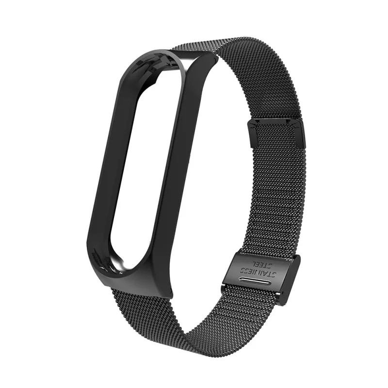 Rovtop Смарт Браслет ремешок для Xiaomi Mi Band 3 4 MiBand металлический браслет из