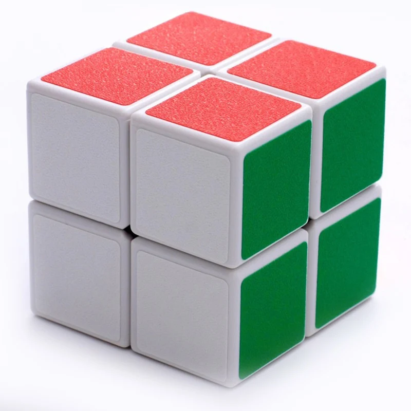 White Кубики 2X2 Cubo Magico матовый четвёртый заказ кубик-головоломка Кубик Рубика профессиональные Развивающие иг - Цвет: White
