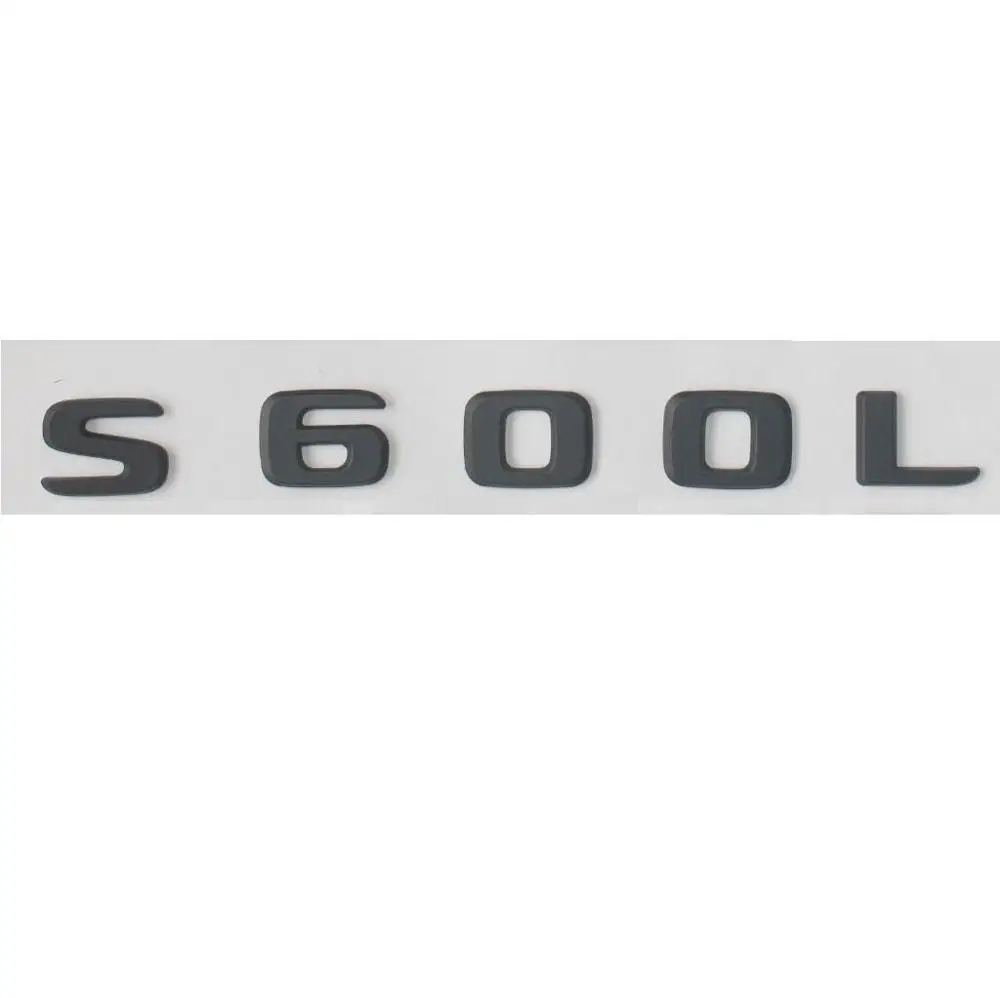 Черные плоские буквы S 600L эмблемы значки для Mercedes S600L|Эмблемы| |