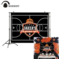 allenjoy 8th birthday party supplies basketball court chalkboard baby shower photobooth wall decor sports games boy event banner