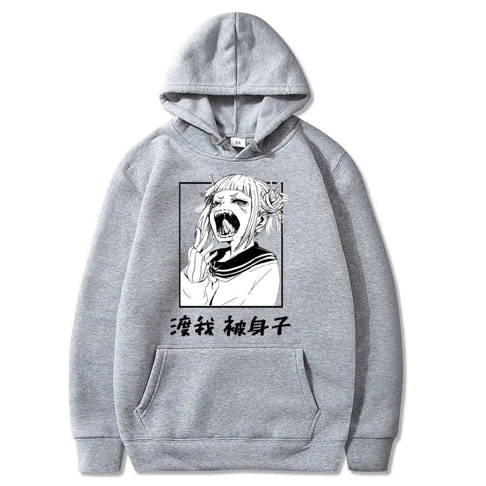 

Anime My Hero Academia Character Himiko Toga Bakugou Katsuki hoodie men printing Harajuku Loose casual hoodie Sweatshirt mens