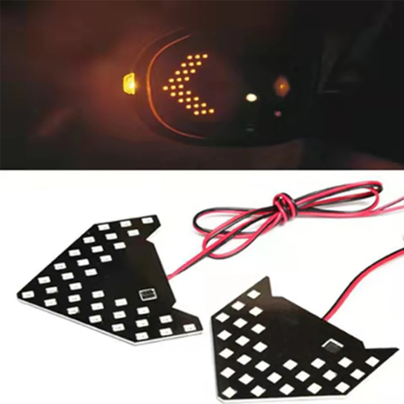 

1x Car Styling LED Turn Signal Light Rear View Mirror Arrow Panels Indicator Light Rearview Mirror Signal bulb 12V 14 SMD Yellow