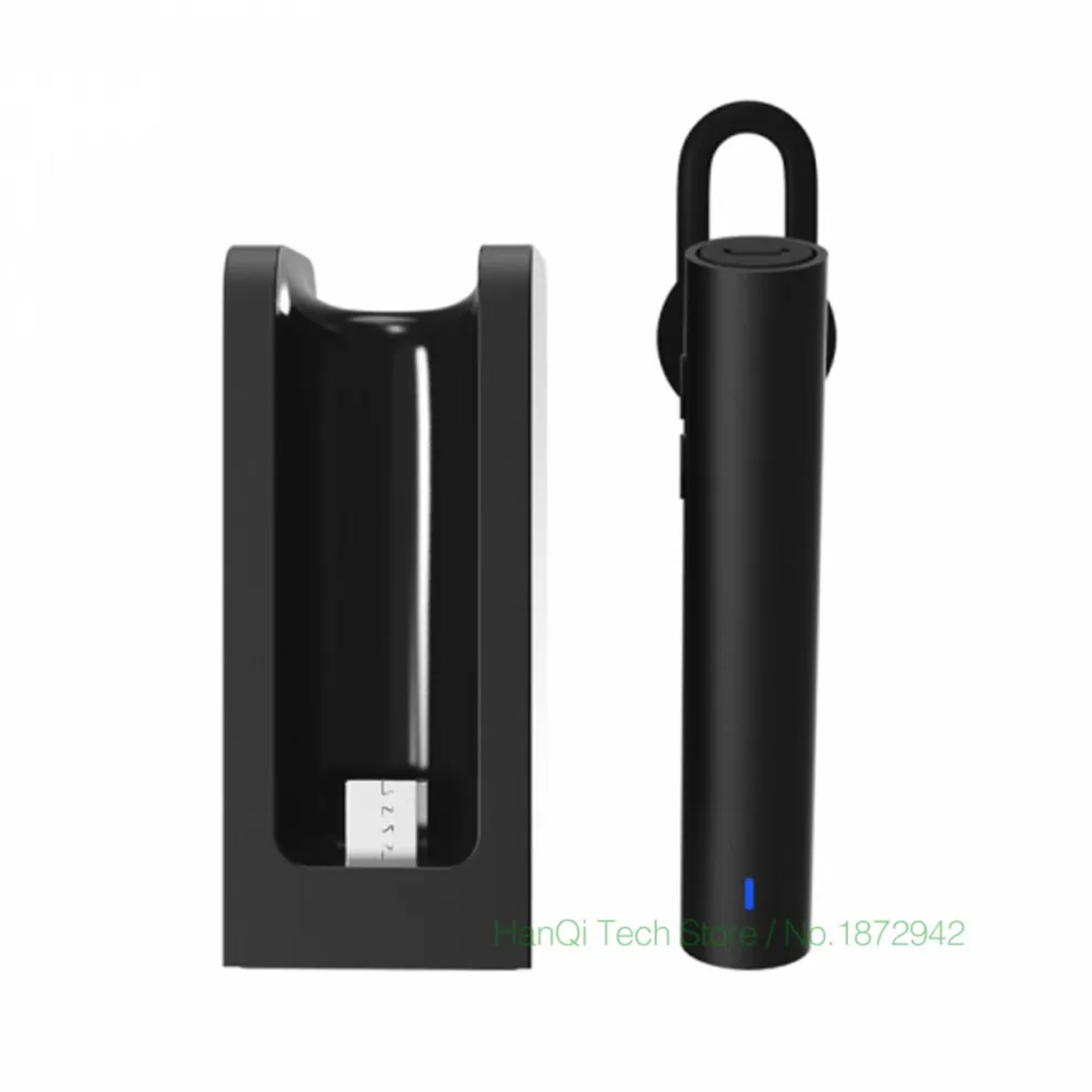 Headset and Base Bla Оригинальная Xiaomi mi bluetooth-гарнитура, наушники Youth Edition, беспроводные Xiao mi Bluetooth 4,1, наушники со встроенным mi c - Цвет: Headset and Base Bla