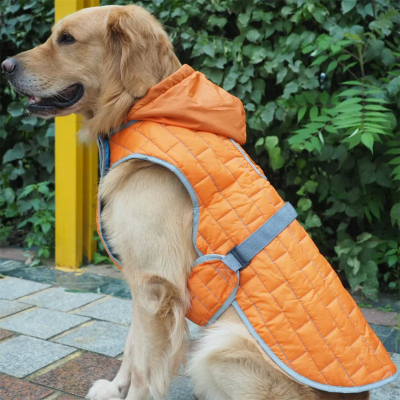 Одежда для собак зимнее водонепроницаемое теплое пальто собаки светоотражающая