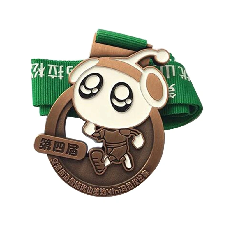 Профессиональные индивидуальные 3D логотип медаль мультфильм Школа Спорт Металл
