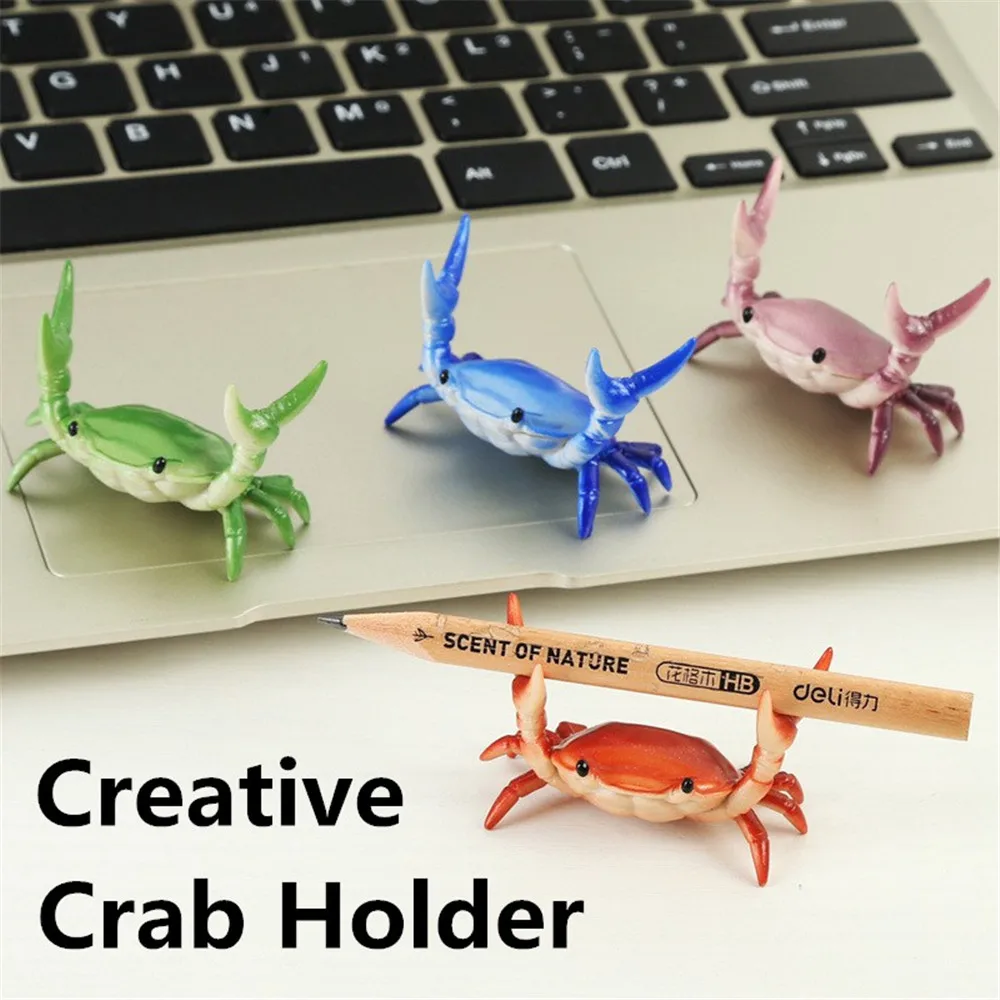 Новый японский креативные милые краб ручка держатель Тяжелая атлетика крабы