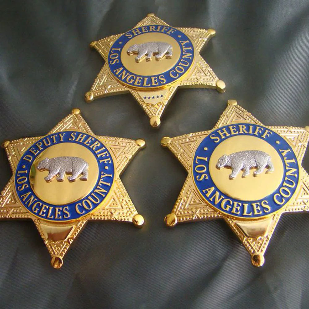 Хэллоуин Косплэй нам Медь LASD Лос-Анджелеса помощник шерифа County сержант реквизит