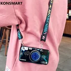 KONSMART чехол для Xiaomi Mi 10 Lite, Mi Note 10 Lite, ретро камера, синий свет, чехол для телефона Mi 10 lite, силиконовый мягкий ремешок, задняя крышка