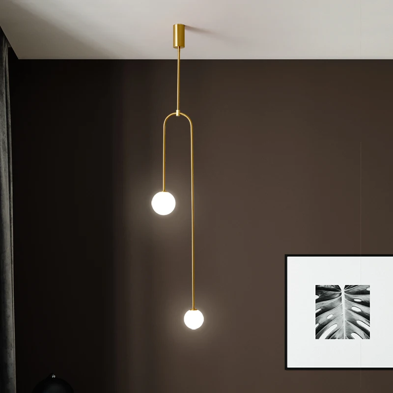 Скандинавский минималистичный стеклянный шар люстра креативная личность