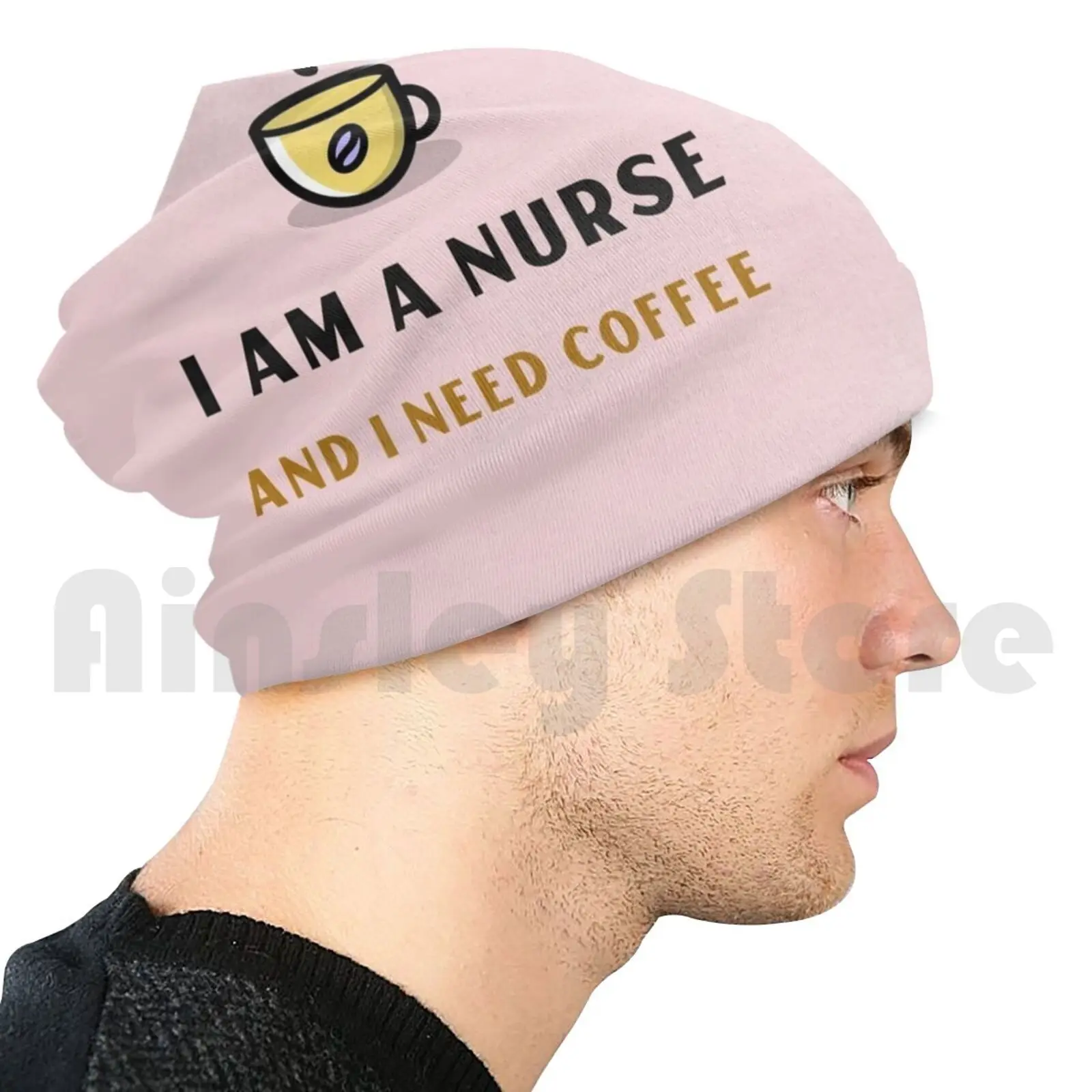 

Медсестра и мне нужна Шапочка-бини в форме кофе, шапочка с узором «сделай сам», подушка с принтом кофе, любовь медсестры, сестры, работа, герои медсестры