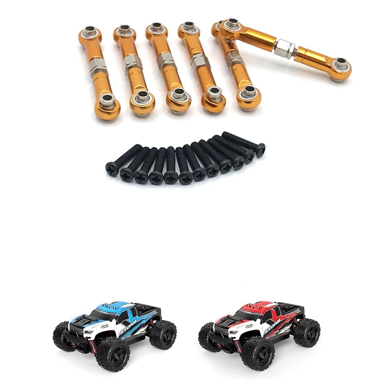 

Adjustable Linkages Pull Rod Link Yellow with Shock Absorber Oil Damper ,Yellow