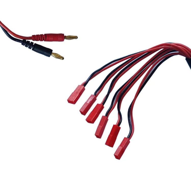 1pcs 4.0mm banana connector plug 4mm to 6 JST female head connecting line cable 30CM For Imax B6 B6AC Charger | Электроника