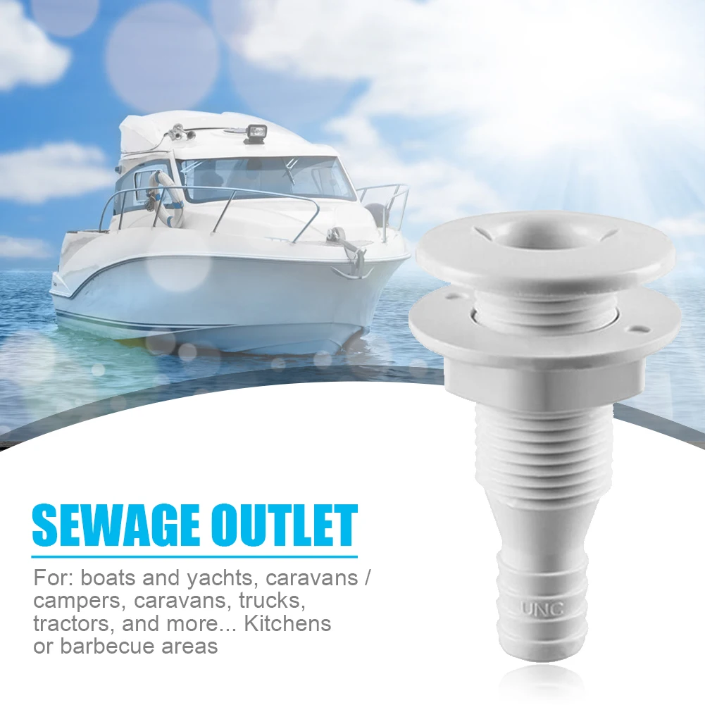 

Drain Vent Hose Pump Thru Small Hull Bilge Fitting Outdoor Boat Sea Playing Decor for Boat Marine Yachts RV Camper