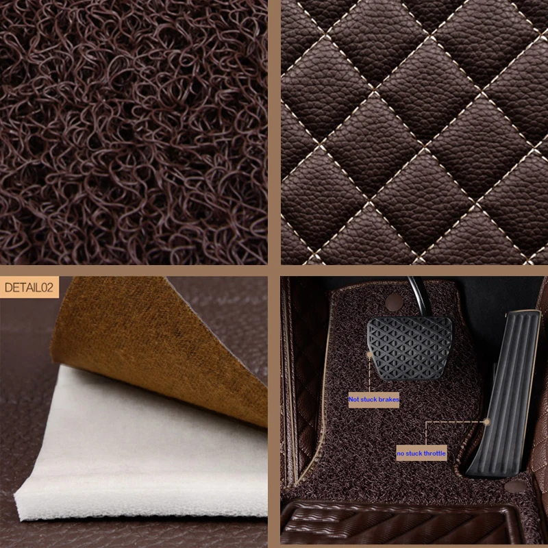 Автомобильный напольный коврик HLFNTF под заказ для Volkswagen всех моделей vw passat b5 6 polo