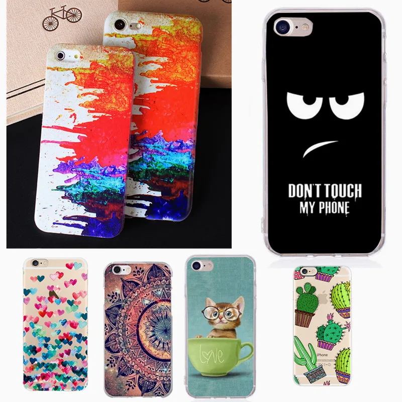 Case Of Heart On Print For Apple iPhone 5 5S Se 6 6S 7 8 Plus XS Max XR X Soft TPU Back Cover Coque iphone Phone |