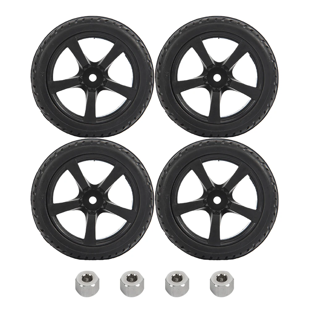

4pcs/set Professional Truck RC Car Tires Aluminum Alloy Repair Durable Wheels Easy Install DIY Kids Toy For WPL C14
