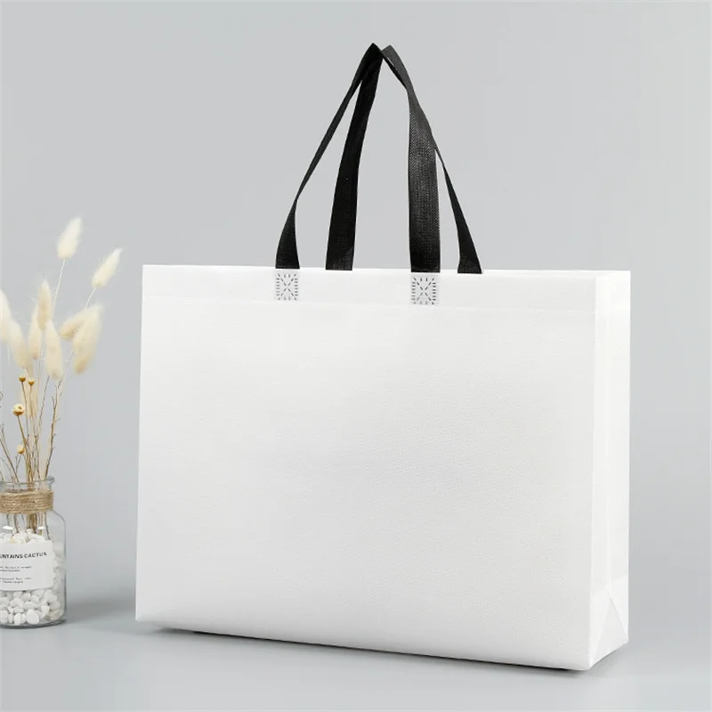 

Fashion Reusable Shopping Bags 2pcs on Sale Shopping Bags Laminated Non-woven Fabric Bags Eco Friendly Tote Bag Female Women