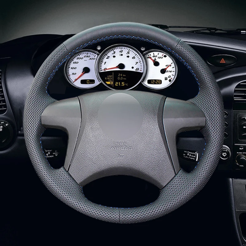 

Черная искусственная кожа Чехол рулевого колеса автомобиля для Toyota Highlander 2008 - 2014 Camry 2007-2011