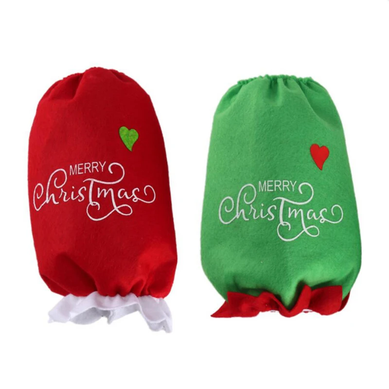 2 пары в партии Кухня очистки Защитные манжеты эластичные Рождество крышки руки