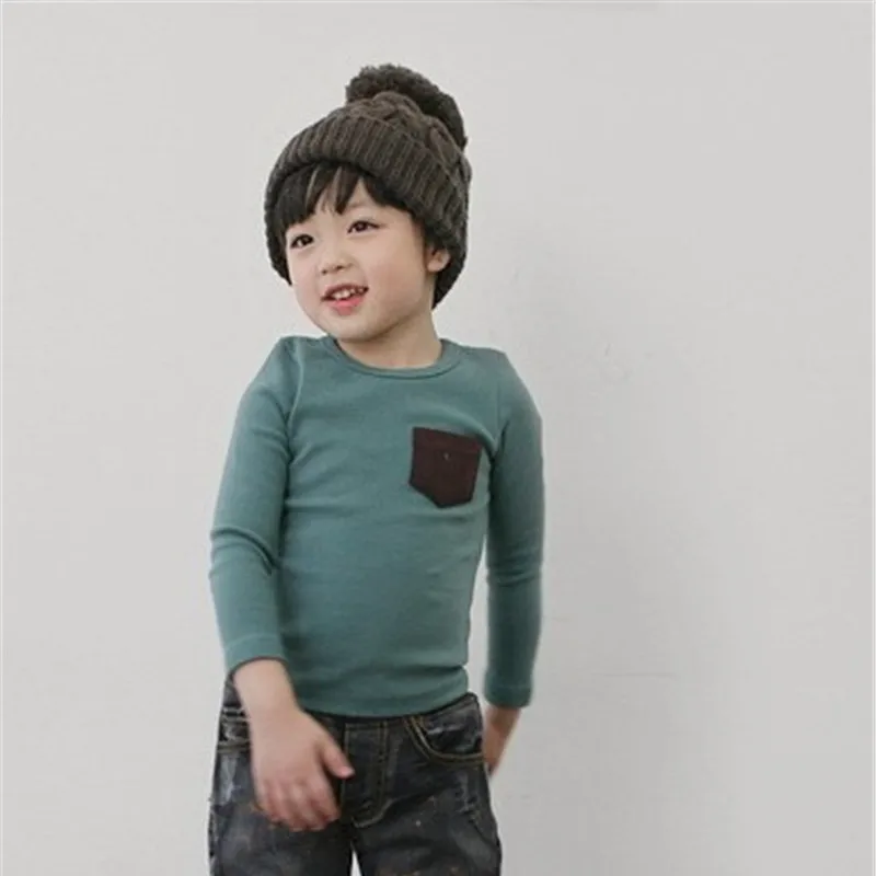Футболка с длинными рукавами для маленьких мальчиков и девочек мягкая одежда