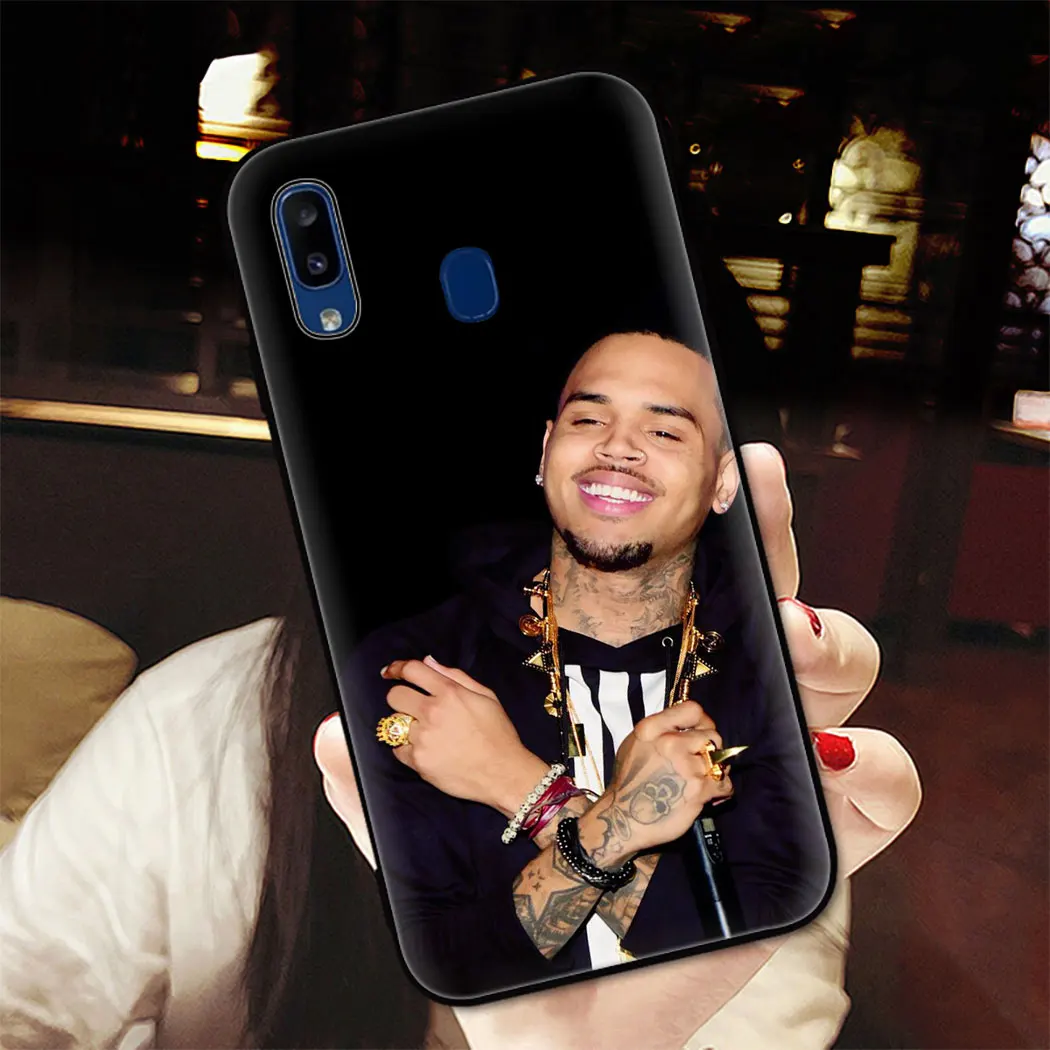 Мягкий силиконовый чехол для телефона с рисом коричневого рэпера Samsung S10 S9 S8 Plus S7 S6